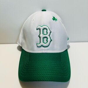Boston Red Sox New Era White and Green Cap